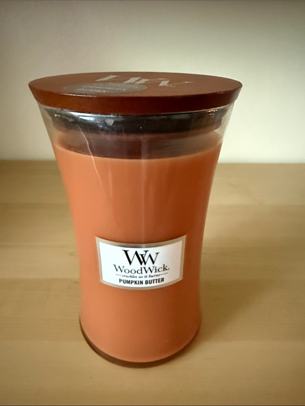 Woodwick large hourglass Pumpkin Butter Candle 21.5 oz